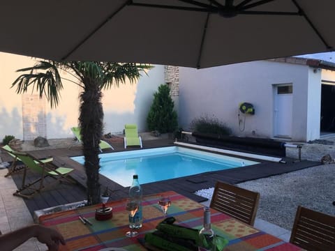 Patio, Balcony/Terrace, Pool view, Swimming pool, sunbed