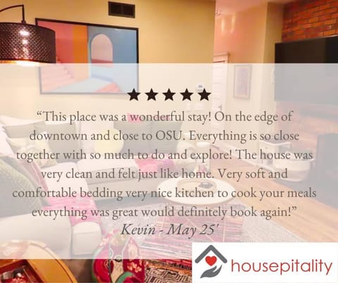 The Nook on Neil Walkable 3BR Apartment in Ohio