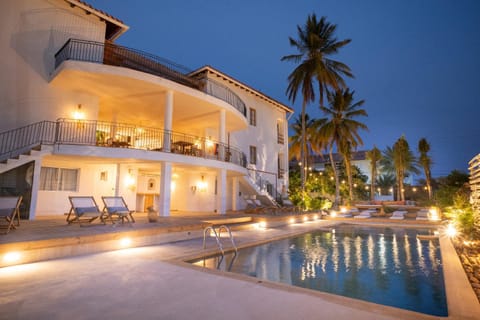 Night, Garden view, Pool view, Swimming pool