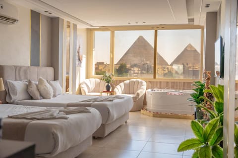 Bed, View (from property/room), Living room, Spa and wellness centre/facilities, Photo of the whole room, Seating area, Bedroom, Mountain view, Mountain view, Sea view, VIP, air conditioner