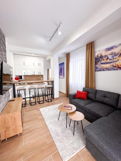 Kitchen or kitchenette, Living room, Seating area