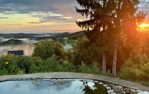 Natural landscape, Lake view, Mountain view, Sunset