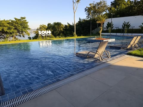 Pool view, Swimming pool, sunbed