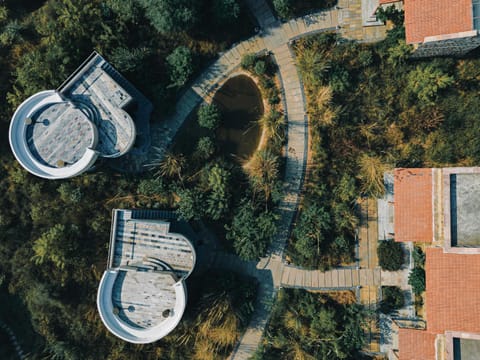 Property building, Natural landscape, Bird's eye view