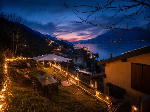 Property building, Night, Natural landscape, Mountain view
