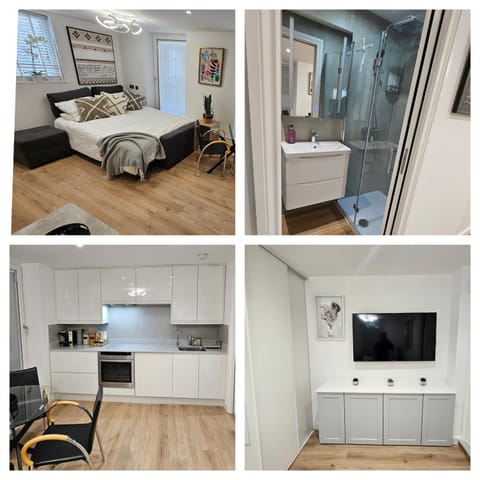 Ground Floor-Modern-Cosy-Private-Whitefield Studio Apartment in Prestwich