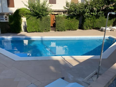 Property building, Living room, Swimming pool