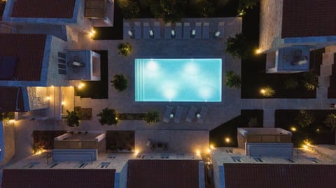 Property building, Night, Pool view