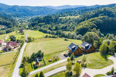 Property building, Natural landscape, Bird's eye view, Mountain view