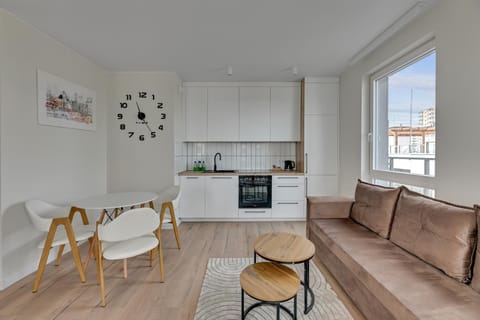 Kitchen or kitchenette, Living room, Seating area, Dining area, oven, stove