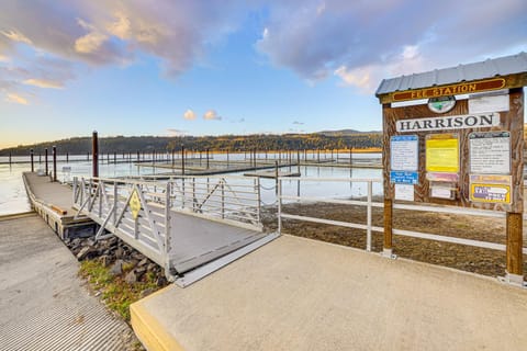 Walk to Marina Harrison Cabin with Lake View! Cabin in Harrison