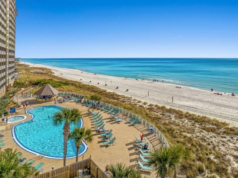 Property building, Day, Natural landscape, Beach, Pool view, Sea view, Swimming pool, sunbed