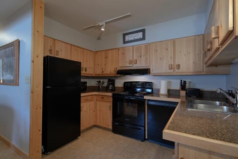 Kitchen or kitchenette, dishwasher, oven, stove, kitchen
