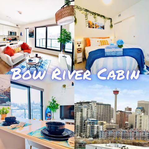 Living room, Dining area, Bedroom, City view
