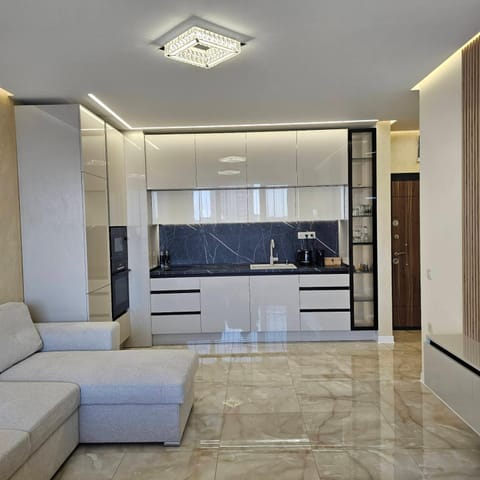 Kitchen or kitchenette, Living room