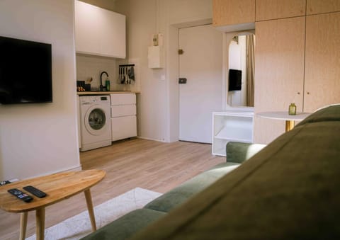 TV and multimedia, Kitchen or kitchenette, Living room, Seating area, stove, washing machine