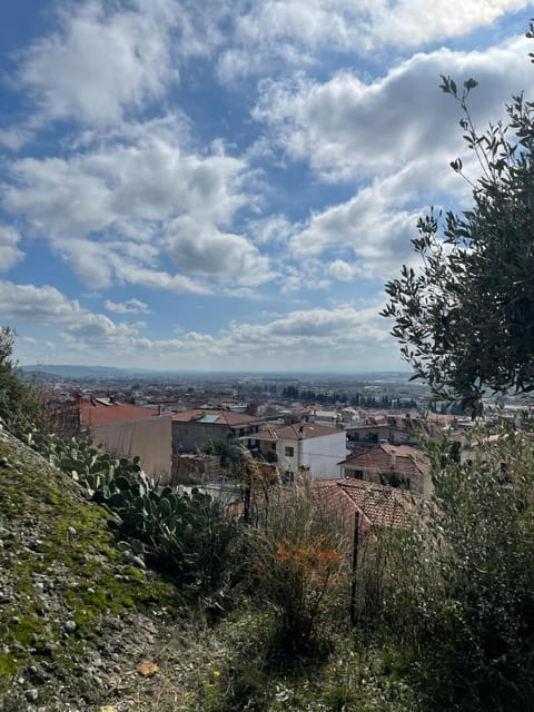 Rock in the yard Apartment in Kalabaka