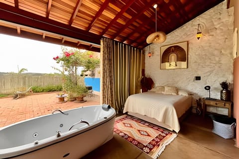 Bed, Hot Tub, Photo of the whole room