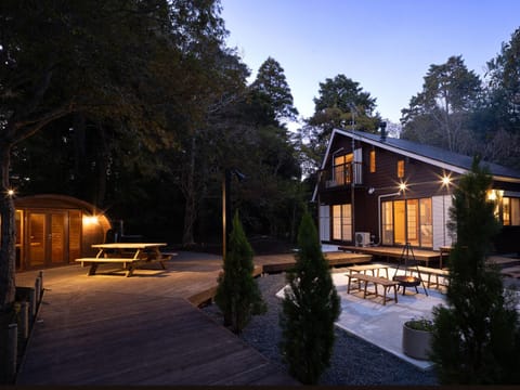 Property building, Night, Garden view