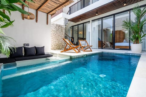 Swimming pool, Sunrise, sunbed