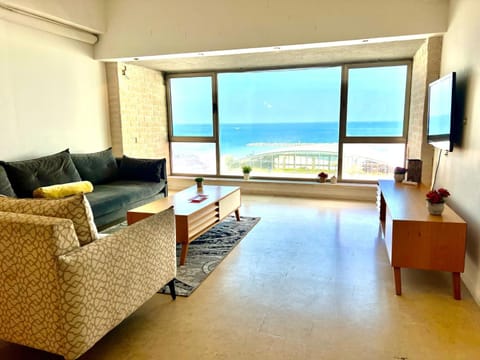 Living room, Seating area, Sea view