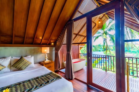 Bed, Garden, View (from property/room), Balcony/Terrace, Photo of the whole room, Bedroom, Garden view