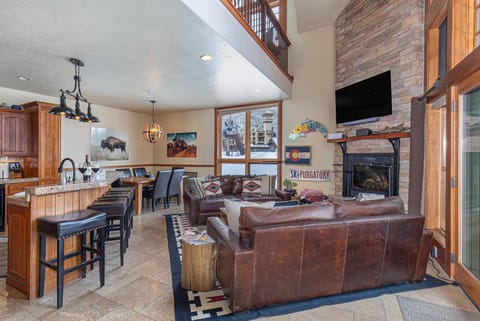 TV and multimedia, Living room, Seating area, Evening entertainment, fireplace