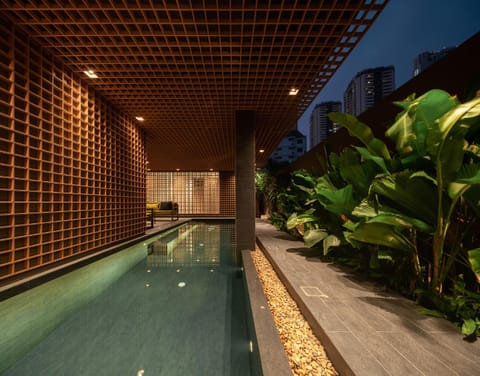 Night, Swimming pool
