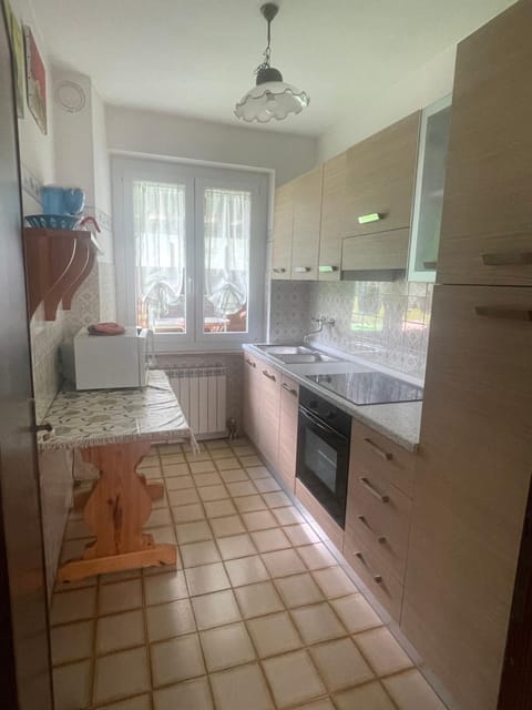 Kitchen or kitchenette, oven, stove