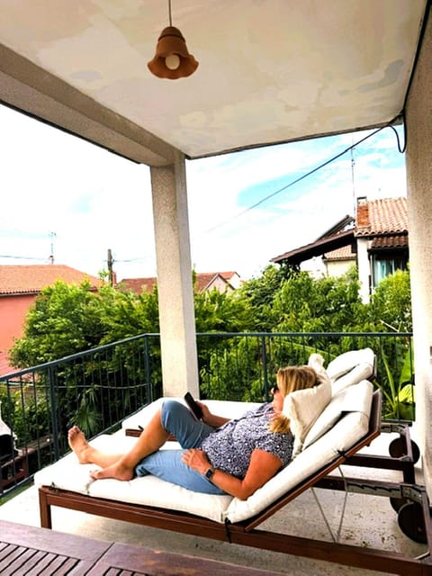 View (from property/room), Balcony/Terrace, Garden view, Garden view, sunbed