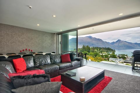 Natural landscape, Living room, Seating area, Mountain view