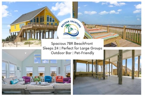 DayDreamer Beachfront w 7 Bedrooms House in Bolivar Peninsula