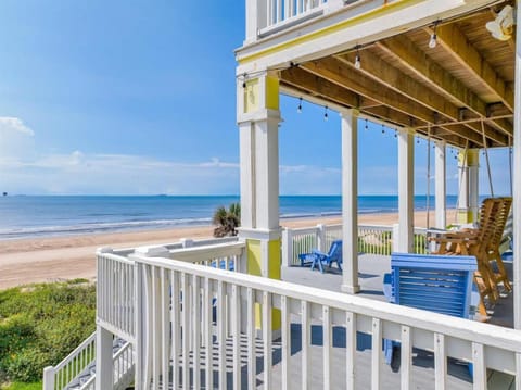 Seahaven Beachfront Oasis! HotTub, Gameroom, Firepit! Seahaven by Bolivar Vacations House in Bolivar Peninsula