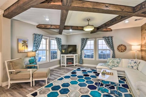 Seahaven Beachfront Oasis! HotTub, Gameroom, Firepit! Seahaven by Bolivar Vacations House in Bolivar Peninsula