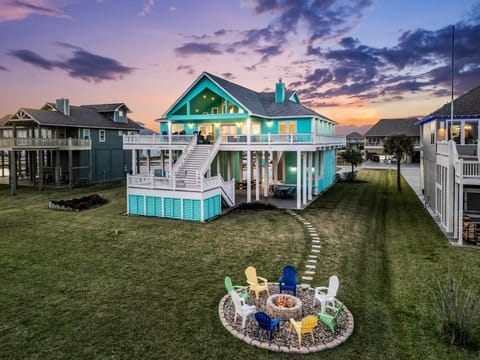 Beachfront Hideaway! Luxury Beachfront, SwimSpa, Game Room, Firepit by Bolivar Vacations House in Bolivar Peninsula