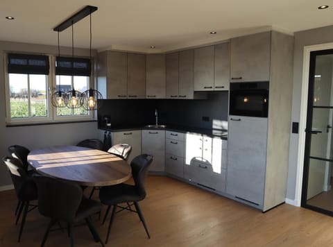 Kitchen or kitchenette, Dining area, dishwasher, oven, stove