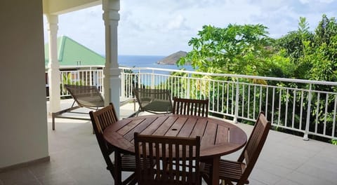 Natural landscape, View (from property/room), Balcony/Terrace, Dining area, Sea view