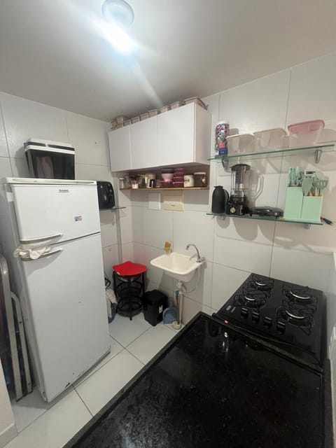Kitchen or kitchenette, stove, toaster