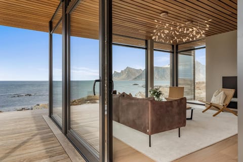 Natural landscape, View (from property/room), Balcony/Terrace, Living room, Sea view