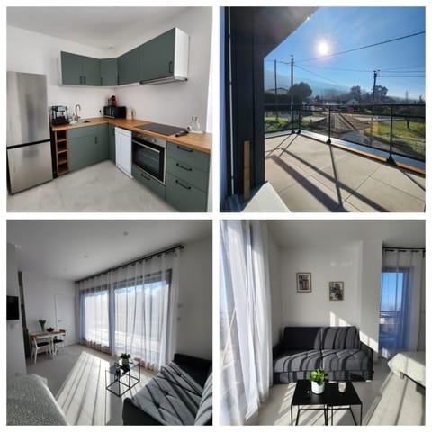 Studio lumineux avec grande terrasse et vue lac, Parking privé Apartment in Haute-Savoie