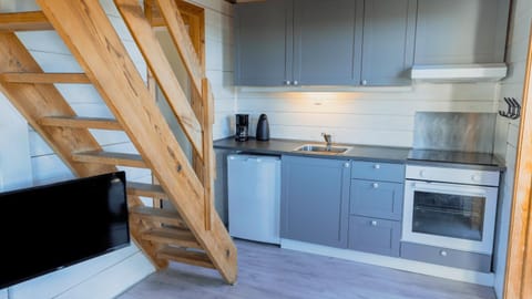 Kitchen or kitchenette, oven