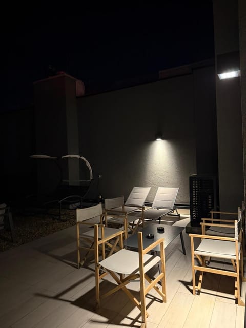 Night, Balcony/Terrace, Seating area, sunbed