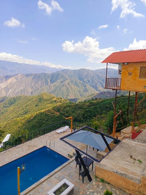 Day, Natural landscape, Mountain view, Pool view, Swimming pool