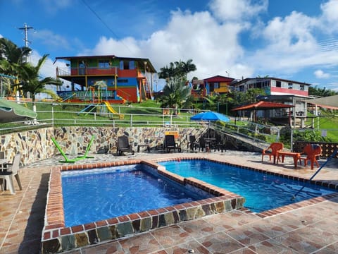 Day, Children play ground, Aqua park, Pool view, Swimming pool, sunbed