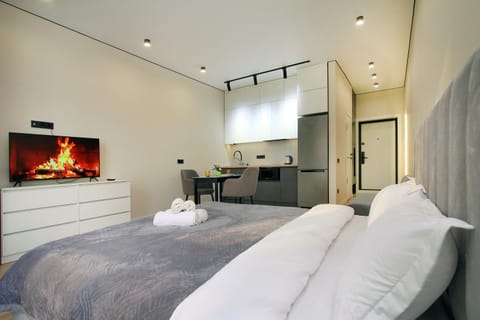 TV and multimedia, Living room, Photo of the whole room, Seating area, Bedroom, towels