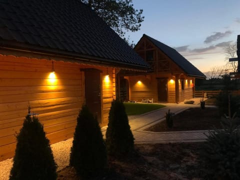Property building, Night, Garden, Garden view