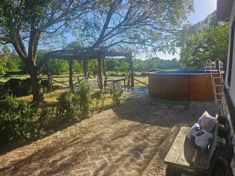 Natural landscape, Garden, Swimming pool