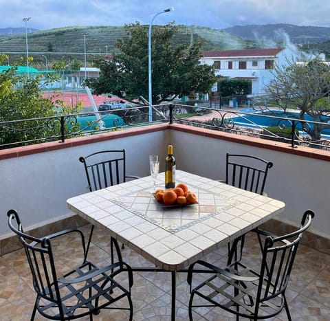 Patio, Pool view