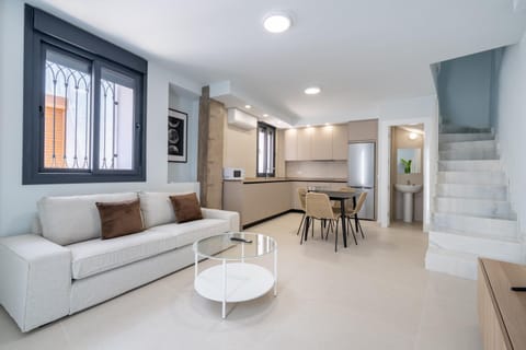 Kitchen or kitchenette, Living room, Dining area