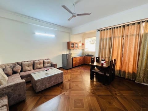 Living room, kitchen